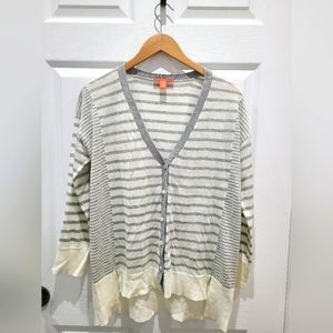 Joe Fresh Striped cardigan. SIZE Large
